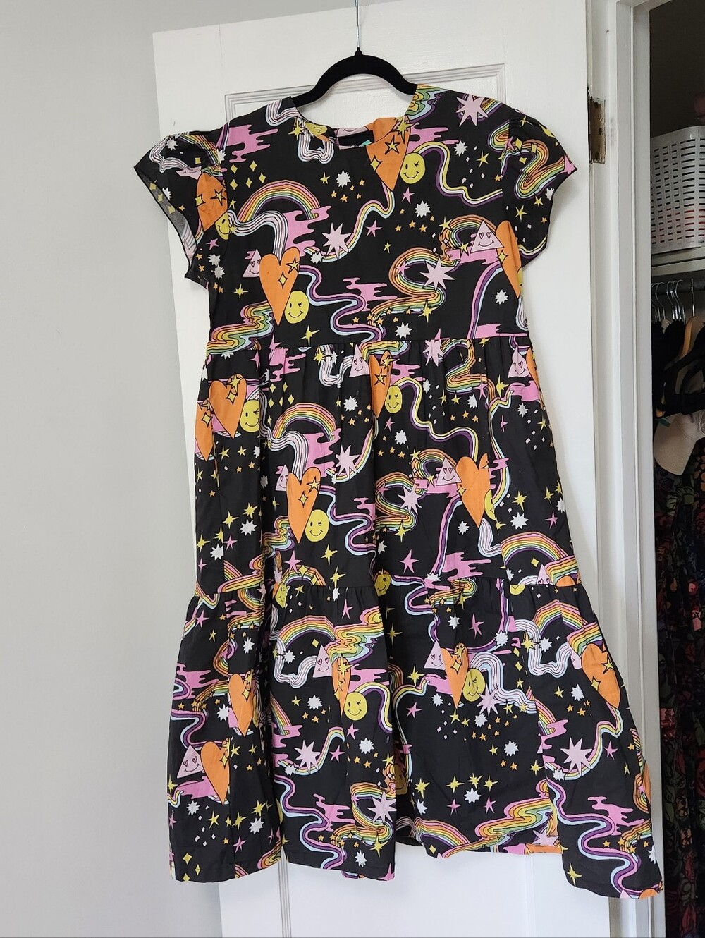 Nooworks Tiered Printed Dress size large